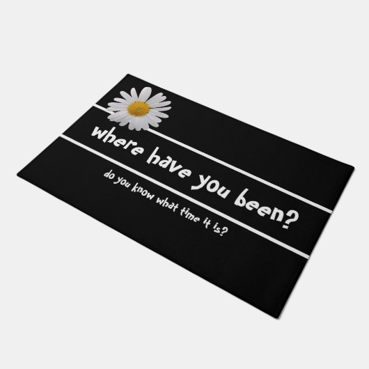 Wo bist du zu einer Funny Door Mat gekommen? Fußmatte (Schrägansicht)