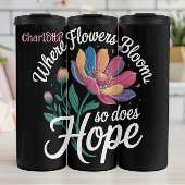 Wo Blume blühen, blühen Hoffnung Thermosbecher