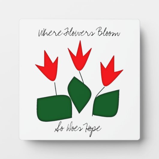 Wo Blume blühen Fotoplatte (Vorderseite)