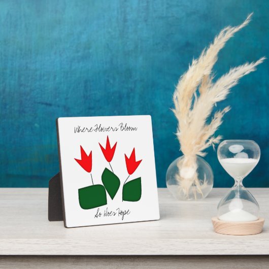 Wo Blume blühen Fotoplatte (InSitu)