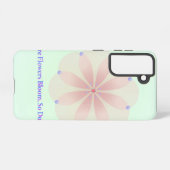 Wo Blume blühen, ist Hoffnung - transparenter Flo Samsung Galaxy Hülle (Rückseite (Horizontal))