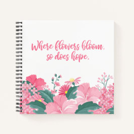 Wo Blume blühen, so lautet das Motto | Notebook Notizblock