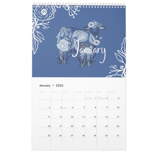 Wo Blume botanische Flora-Tiere blühen Kalender (Jan 2026)
