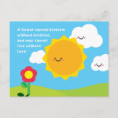 Wo Blume die Sunshine Postkarte finden (Vorderseite)