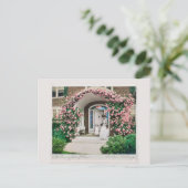 Wo Blumen blühen, da blüht auch Hoffnung. Postkarte (Stehend Vorderseite)