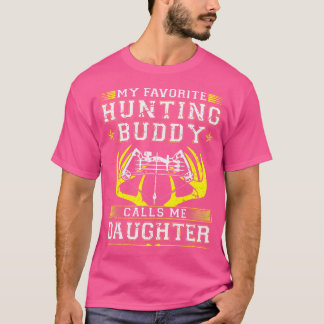 Wo Bow Jagd Tochter Archery Deer Antlers Hunti T-Shirt