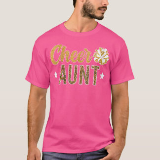 Wo Cheer Tante Leopard Cheerleading Tante Cheerlea T-Shirt