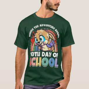 Wo das Abenteuer beginnt Guinea Schwein 100. Tag T-Shirt