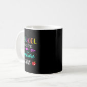Wo das Abenteuer beginnt Kinderlehrer Kaffeetasse (Vorderseite Links)