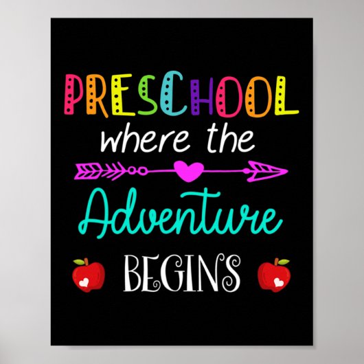 Wo das Abenteuer beginnt Kinderlehrer Poster (Vorne)