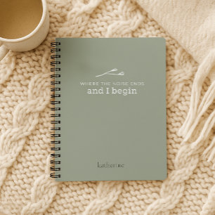 Wo das Geräusch beendet ist, ist das Notebook für Notizblock
