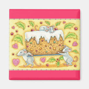 Wo den Fruchtkuchen tat, gehen Sie Magnet