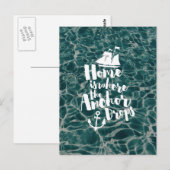 Wo der Anker fällt Postkarte (Vorne/Hinten)
