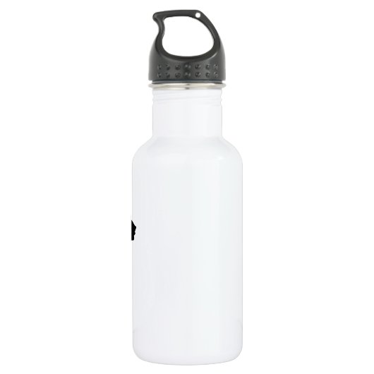 Wo der Bär ist Edelstahlflasche (Rückseite)