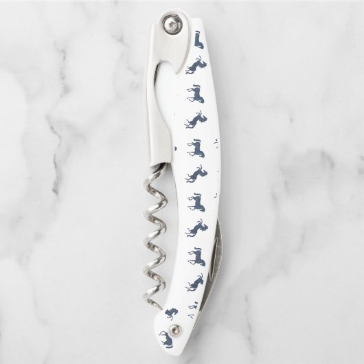 Wo der blaue Pferdelauf Kellnermesser (Vorderseite)