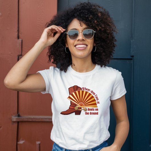 Wo der Fans hinkommt, Stiefel am Boden Unisex T-Shirt