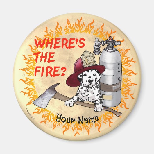 Wo der Feuerwehrmagnet ist Magnet (Vorne)