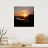 Wo der Fluss auf das Meer trifft... Poster (Küche)