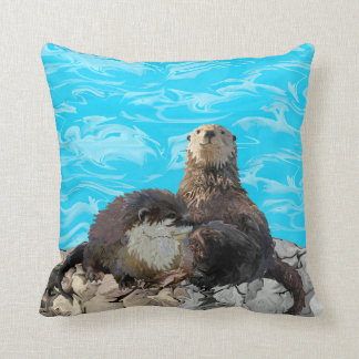 Wo der Fluss die Seeotter trifft Kissen