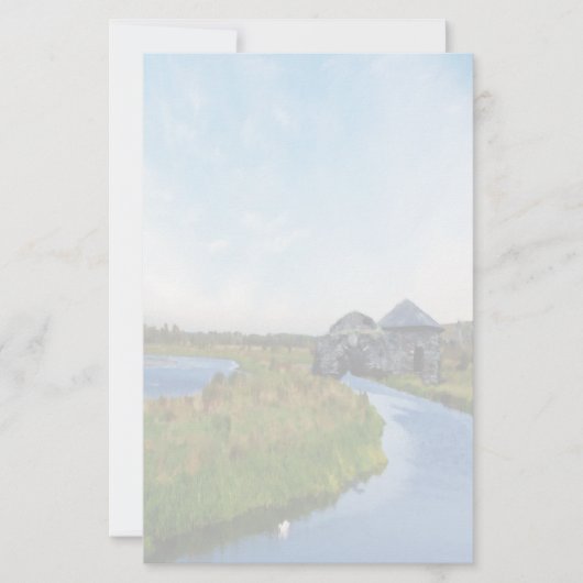 Wo der Fluss endet Schreibwarenpapier (Vorderseite)