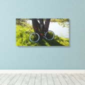 Wo der Fluss fließt und die Ware reißt Leinwanddruck (Insitu (Holzboden))