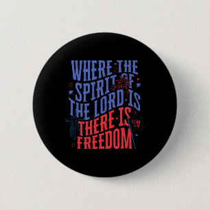 Wo der Geist des Herrn ist, da ist Freiheit 4 Button