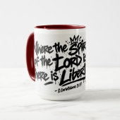 Wo der Geist ist Tasse (Vorderseite Links)