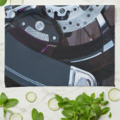 Wo der Gummi die Straße trifft Küchentuch (Gefaltet)