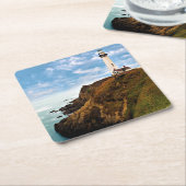 Wo der Himmel das Meer trifft Rechteckiger Pappuntersetzer (angewinkelt)