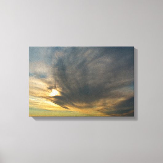 Wo der Himmel still wird Leinwanddruck (Vorderseite)