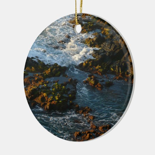 Wo der Ozean die Felsen trifft Keramikornament (Links)