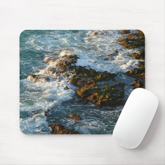 Wo der Ozean die Felsen trifft Mousepad (Mit Mouse)