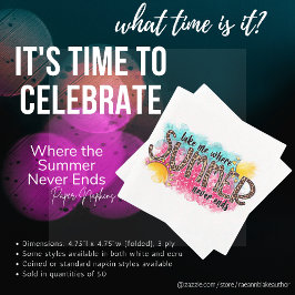 Wo der Sommer Papier Napkin nie endet Serviette