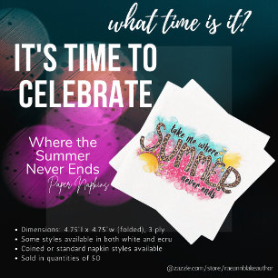 Wo der Sommer Papier Napkin nie endet Serviette