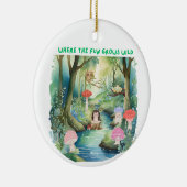 Wo der Spaß wild wächst Keramik Ornament (Rechts)