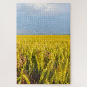 Wo der Weizen mit dem Wind tanzt - Wilde Natur Puzzle