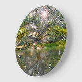 Wo der Willow Tree wächst Große Wanduhr (Winkel)