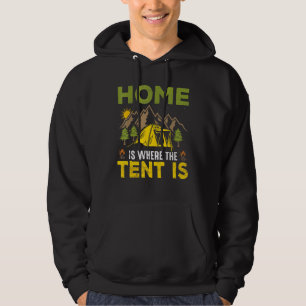 Wo der Zelt ist Hoodie