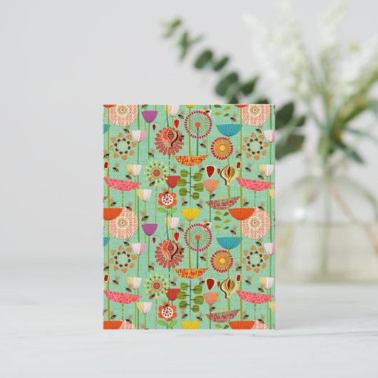 Wo die Bienen fliegen 50 Postkarte (Stehend Vorderseite)