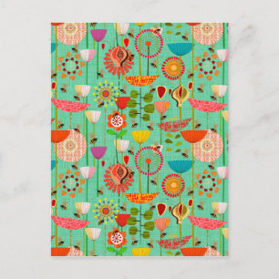 Wo die Bienen fliegen 50 Postkarte