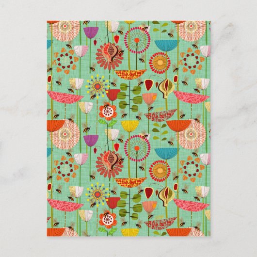 Wo die Bienen fliegen 50 Postkarte (Vorderseite)