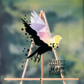 "Wo die Dunkelheit endet, beginnt die Hoffnung." Acrylschild (Neutral)