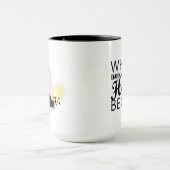 "Wo die Dunkelheit endet, beginnt die Hoffnung." Tasse (Zentrum)