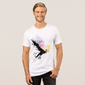 "Wo die Dunkelheit endet, beginnt die Hoffnung." Tri-Blend Shirt (Vorderseite voll)