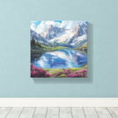 Wo die Erde Himmel trifft Leinwanddruck (Insitu (Holzboden))