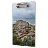 Wo die Felsen auf das Meer treffen - Bastion Point Klemmbrett (Links)