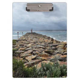 Wo die Felsen auf das Meer treffen - Bastion Point Klemmbrett