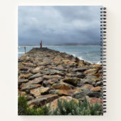 Wo die Felsen auf das Meer treffen - Bastion Point Notizblock (Rückseite)