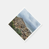 Wo die Felsen auf das Meer treffen - Bastion Point Serviette (Ecke)