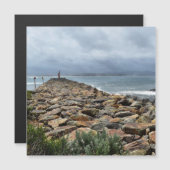 Wo die Felsen das Meer treffen - Ausgangspunkt Magnetkarte (Vorne/Hinten)